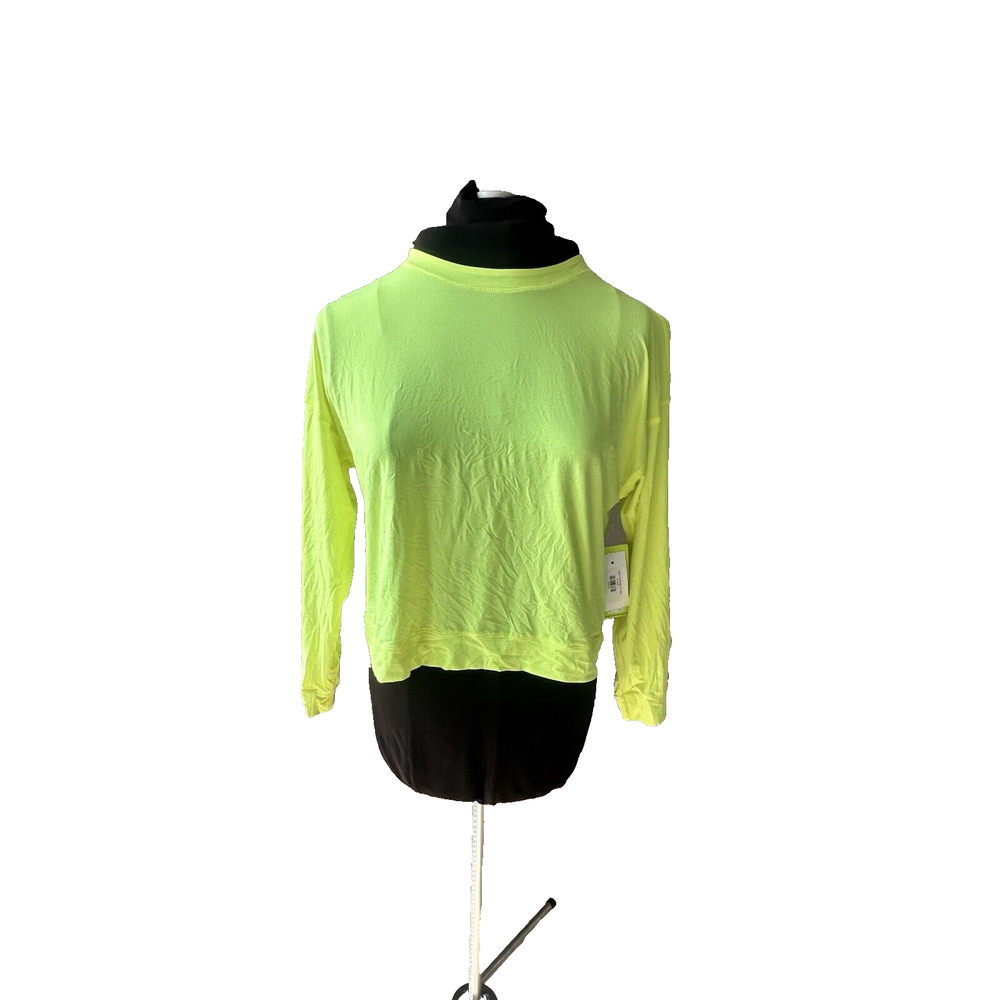 NWT Lucky in Love UV Hype L/S Women - Yellow (Large) CT668-710 NYEL